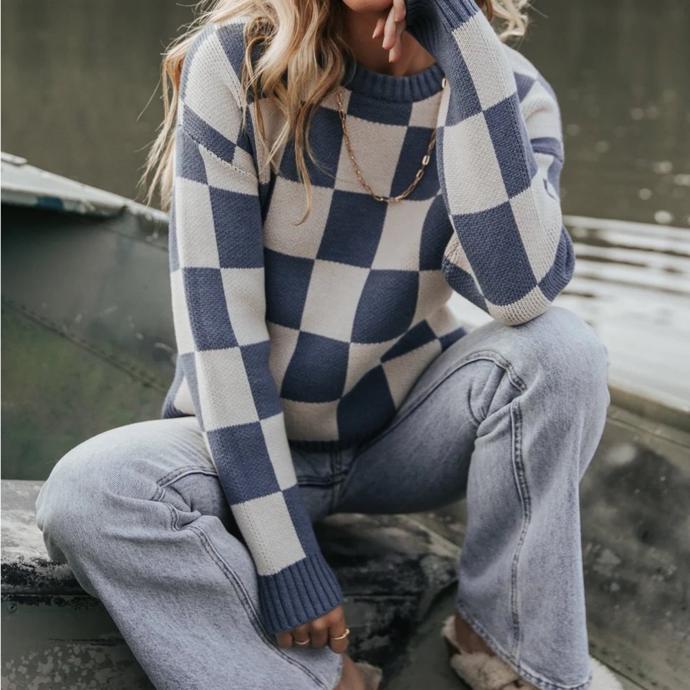 Baltic Born Checkered Sweater